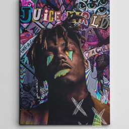 Juice Wrld Canvas Art Print Wall Picture Music Framed Decor Ready To Hang - E91 - thumbnail 2