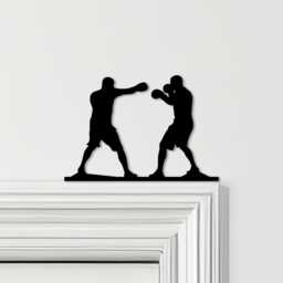 Door Topper Fighters Men Boxing Various Colours Top Of Decorative Sign - Novelty Wall Decor, Frame Art, Art - thumbnail 1