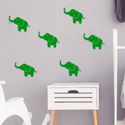 Baby Elephant Wall Decals, Nursery Decor - thumbnail 3