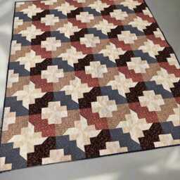 Pinwheel Garden Quilt Pattern - Floral Patchwork Throw - PDF Download - thumbnail 4