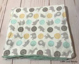Lovey Baby Blanket, Animal Shape Flannel Minky Blanket For Girl, Boy, Security - thumbnail 1