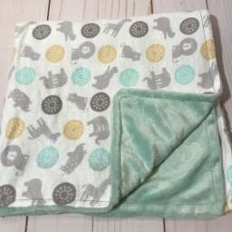 Lovey Baby Blanket, Animal Shape Flannel Minky Blanket For Girl, Boy, Security - thumbnail 2
