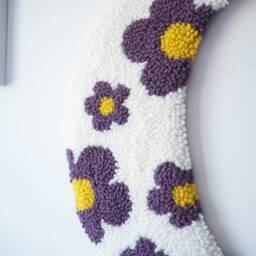 Moon & Daisy Flower Wall Hanging - thumbnail 2