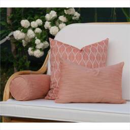Water Repellent Outdoor Pillow Cover, Patio Sofa Cushion Cover Only Or With Insert, Custom Sizes - thumbnail 3