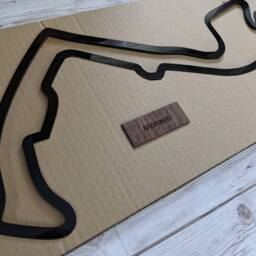 Circuit Of Americas Race Track Formula 1 in 3D Black Acrylic Motogp Wall Art Laser Cut - Ferrari Porsche Bmw Mercedes - thumbnail 3