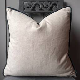 William Morris Wilhelmina Luxury Designer Fabric Vintage Blue Floral Cushion Pillow Cover - thumbnail 4