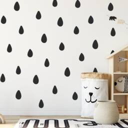 Raindrop Wall Stickers, Nursery Decals, Stickers For Nursery, Childrens Kids Art - thumbnail 2