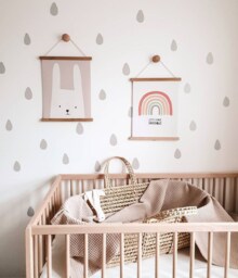 Raindrop Wall Stickers, Nursery Decals, Stickers For Nursery, Childrens Kids Art - thumbnail 1