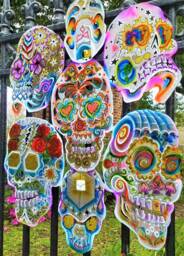 Sugar Skull, Grateful Dead, Mushroom, Planets, Cubism, Spiral, Sacred Geometry, Dice