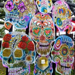 Sugar Skull, Grateful Dead, Mushroom, Planets, Cubism, Spiral, Sacred Geometry, Dice - thumbnail 3