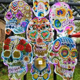Sugar Skull, Grateful Dead, Mushroom, Planets, Cubism, Spiral, Sacred Geometry, Dice - thumbnail 2