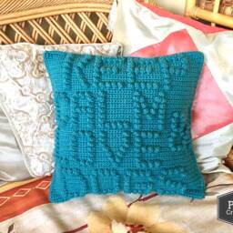 Keep Calm & Love Dogs Crochet Pillow/Cushion Cover PDF Pattern - Instant Download - 15 - thumbnail 2