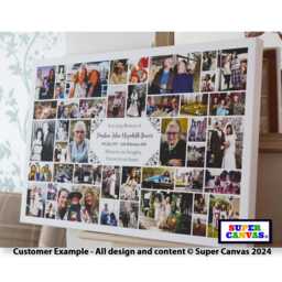 Funeral Celebration Of Life Mum Dad Son Brother Sister Child Wife Husband Memorial Picture Photo Easel Display Board Framed Canvas Print - thumbnail 1