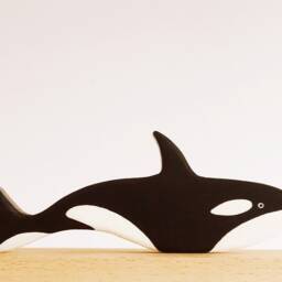 Wooden Sea Animal Toy Set Waldorf Montessori Toys - thumbnail 4