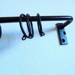 Ex Heavy Duty Curtain Rail Set-Uphandcrafted in The Uk..wrought Iron - Forged Steel - thumbnail 2