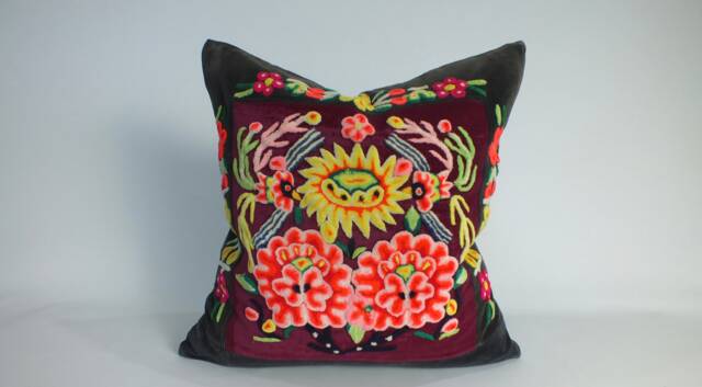 Sofa Pillow Cushion-Cover Ethnic Recycled Vintage Textiles Throw Pillows Decorative Cushion Scatter Cushions Beanbags Ottoman Old Fabrics - image 1