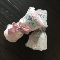 "Ethereal Pastel Pink Mermaid Mini Baby Blanket ""Serenading Sirena" - thumbnail 2
