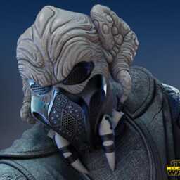 storm-Masked Council Master - Sci Fi Alien Force High Plo Koon Resin Figure 16K - thumbnail 4