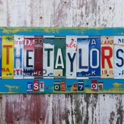 10Th Wedding Anniversary Tin Aluminum Gift 10 Year Wedding Anniversary Gift For Men Husband Man License Plate Name Personalized - thumbnail 2