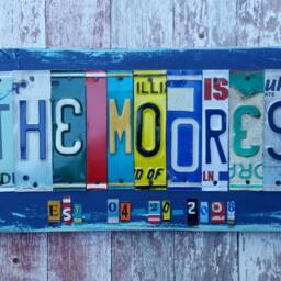10Th Wedding Anniversary Tin Aluminum Gift 10 Year Wedding Anniversary Gift For Men Husband Man License Plate Name Personalized - thumbnail 4