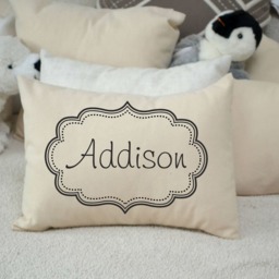 Personalized Pillow, Baby Name Boy Gift, Christmas Gift Idea, Baby , Children's Pillow Newborn Dots - thumbnail 2