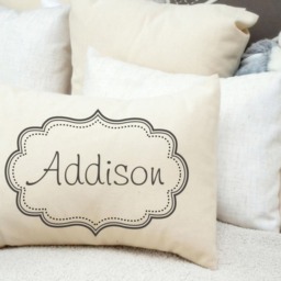 Personalized Pillow, Baby Name Boy Gift, Christmas Gift Idea, Baby , Children's Pillow Newborn Dots - thumbnail 3