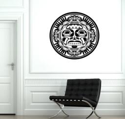 Wall Decal Mask Indian Ornament Tribal Mural Vinyl Sticker 1878Dz - thumbnail 1