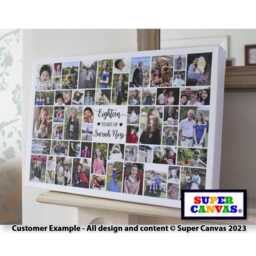 Happy 18Th Birthday Personalised Picture Photo Party Display Board Framed Canvas Print Daughter Son Sister Brother Friend Gift - thumbnail 1