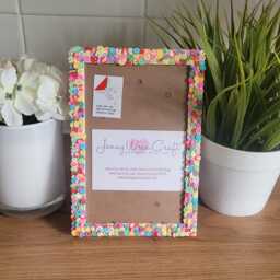 Colourful Clay Fruit Slices Photo Frame 4 X 6 Inches - thumbnail 1