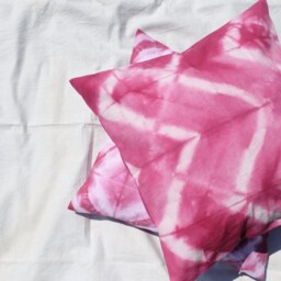 Pink & White Pillow Cover, Throw Cover 20x20, Sofa Cushion, Farmhouse Pillow, Chevron Pillowcase, Geometric Pillow Case - thumbnail 3