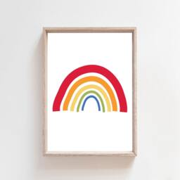 6 Girls Nursery Prints, Boys You Are My Sunshine, Rainbow Decor, Wall Art, Bedroom, Toddler Playroom - thumbnail 2