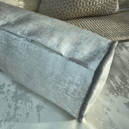 "Personalised Cushion, Embroidered Name Bolster Cushion 16""x6" - thumbnail 4