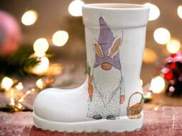 Gonk Plant Pot, Gnome Planter, Wellington Boot, Wellie Mini Pots, Gifts, Gift For Mum, Unique Gonks - thumbnail 1