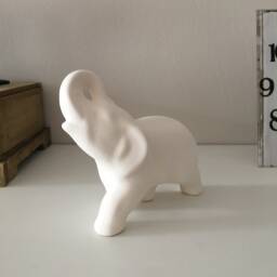 Ceramic Elephant, Unfinished Ready To Paint, Bisque, U-Paint, Dyi Project, Gift For Kids, Figurine, Easter Gifts