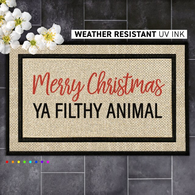 Customized Holiday Welcome Mat - Personalized Festive Doormat For A Warm Greeting - image 1