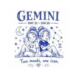 Gemini Candle, Birthday Gift For Her, Funny Zodiac May June Gift, Astrology Star Sign Candle - thumbnail 2