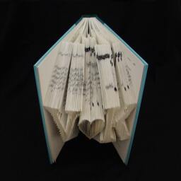 V Heart K 2 Letters With Symbol Wedding Anniversary Gift Folded-Book Art Sculpture - thumbnail 4