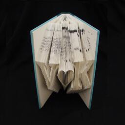 V Heart K 2 Letters With Symbol Wedding Anniversary Gift Folded-Book Art Sculpture - thumbnail 3