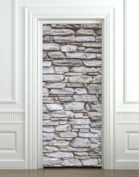 Stones Wall Decal, Door Sticker, Bricks Decor, Mural Wallpaper - thumbnail 1