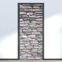 Stones Wall Decal, Door Sticker, Bricks Decor, Mural Wallpaper - thumbnail 2