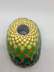 Mandalastein Table Vase Or Candlestick Dots - thumbnail 1