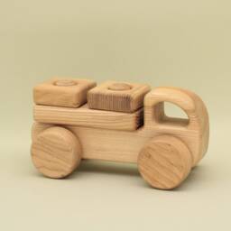 Wooden Mini Car Constructor Handmade Montessori Toy - thumbnail 2