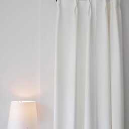 Im4, A Pair Of Off White Curtains, Heavy Weight Cotton Blend Curtains Living Room Drapery Panels, Bedroom Custom Made - thumbnail 4