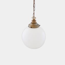 Yerevan Opal Frosted Glass Globe Pendant Light 10 - thumbnail 2