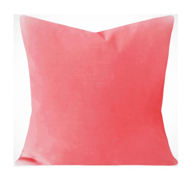 Coral Velvet Pillow Cover All Sizes Available - image 1