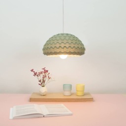 Green Paper Pendant Light - Kasa G - thumbnail 2