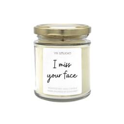 I Miss Your Face Candle, You Gift, Friendship Best Friend Self Isolation Letterbox Gift - thumbnail 2