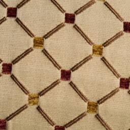 Gold Diamond Print Pillow Cover - Burgundy Accent - thumbnail 3