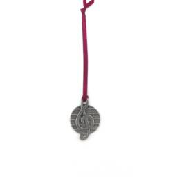 Treble Clef Hanging Decoration - Ornament Christmas Gift Music Lover Lucky Charm Musical Instrument - thumbnail 4