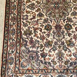 Size 2x3 Feet. Handmade Kashmiri Silk Carpet - thumbnail 3